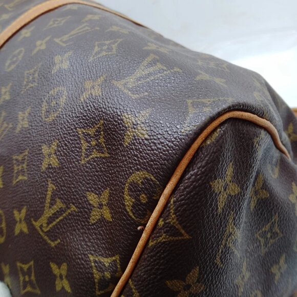 Louis Vuitton LV Boston Bag Keepall Bandouliere 55 Brown Monogram 649-052525 - Picture 5 of 9